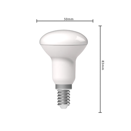 LED-Reflektorlampe 470 Lumen – 4,9 W – Dimmbar bis Warmweiß 2700 K–1800 K – E14 R50