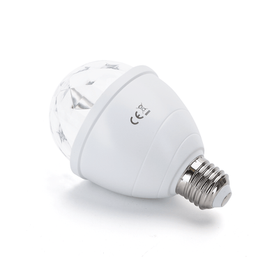 Discolampe mit E27-Fassung | LED 3 W | RGB mehrfarbig | drehend – LEDPLANET.NL
