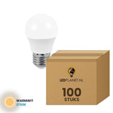 LED kogellamp E27 G45, 100 stuks, 2700K, doos