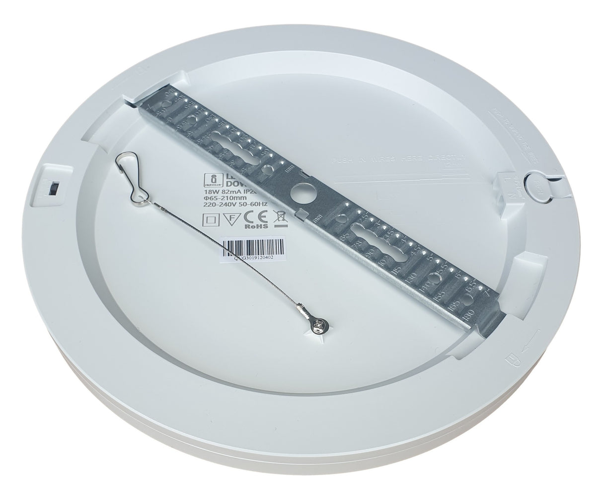 Downlight Ø 330mm | 24W CCT 3000/4000/6000K = 200W | Einbau-Ø 65-310mm | 230V