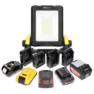 Battery LED Work Light 2900 Lumen - 18V - Cool White - Dimmable - IP54 - Bosch Dewalt Makita Milwaukee Metabo