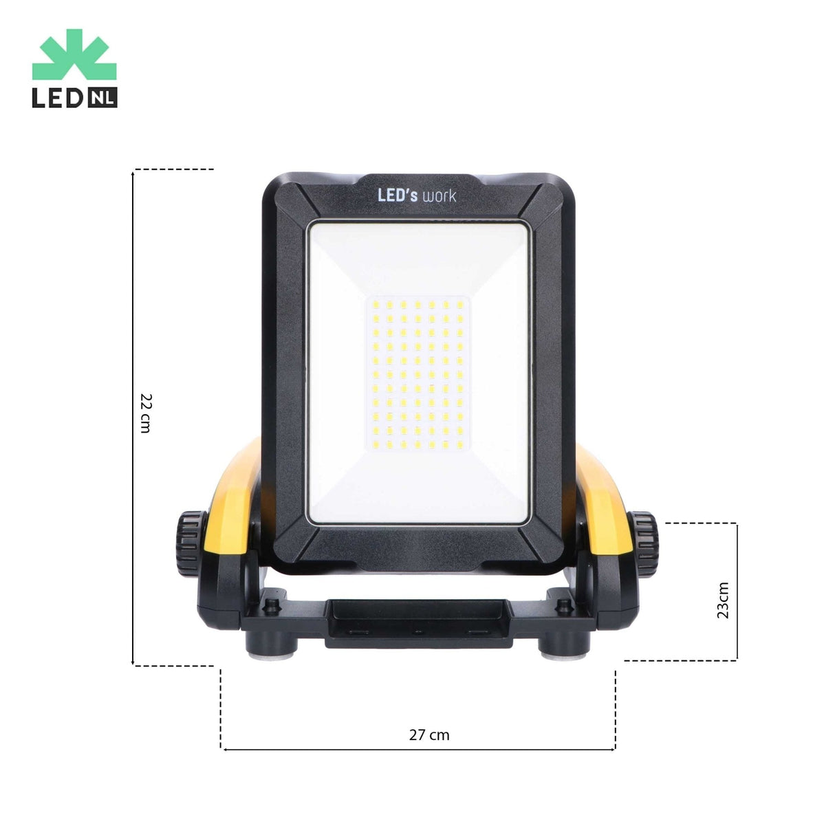 LED's Work 18 V kabellose LED-Arbeitsleuchte 2900 – funktioniert mit Akkus von Makita, Bosch, Dewalt, Milwaukee, Metabo – IP54