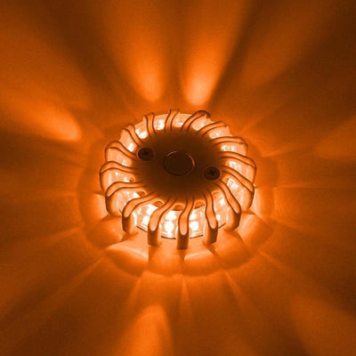 Kabellose LED-Taschenlampe mit Batterie – 9 Modi – Magnetisch &amp; Wasserdicht – Orange