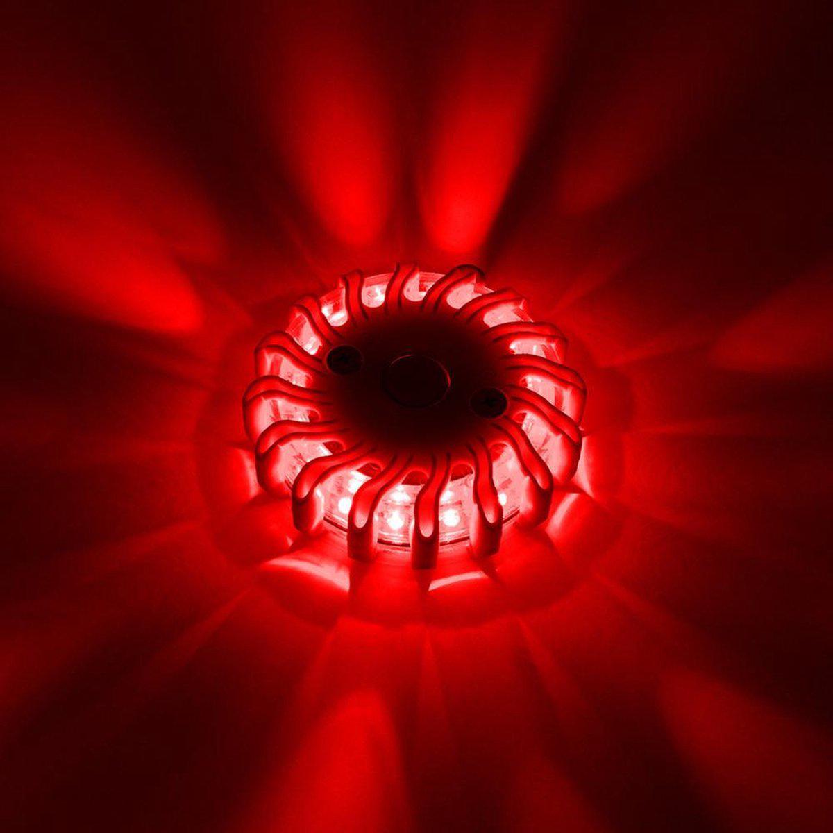 Wireless LED Flashlight with Battery - 9 Modes - Magnetic &amp; Waterproof - Red