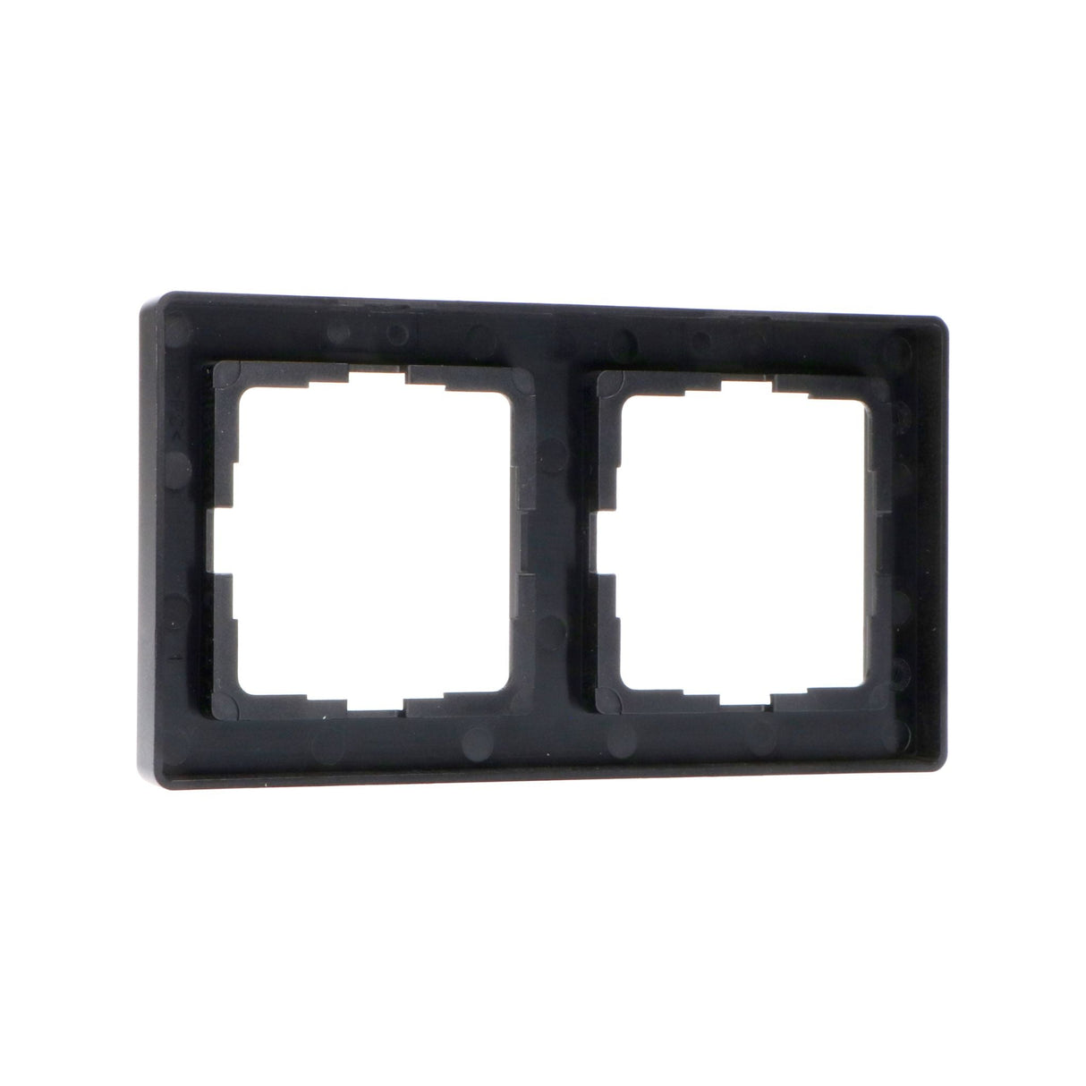 Doppelrahmen für Wandsteckdose – Universal – 55 x 55 mm – Schwarz