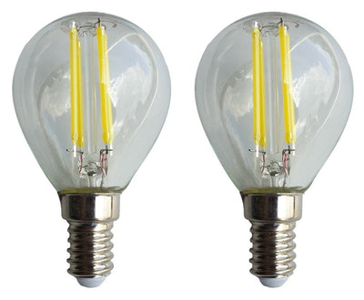 E14 Kugellampe G45 2 Stück | LED 4 W = 40 W Glühlampe | tageslichtweißes Filament 6500 K | 230 V – LEDPLANET.NL