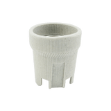 E27 fitting 12V - 250V 2 stuks | grote keramische lamphouder | wit/beige - LEDPLANET.NL
