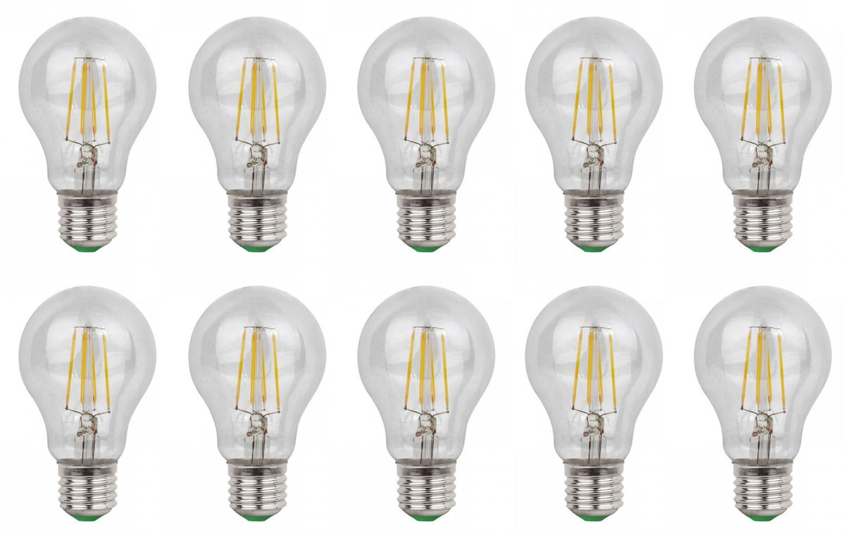 Light bulb E27 A60 10 pieces | LED 6W=60W traditional light - 700 Lumen | daylight white 6500K