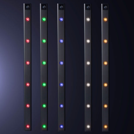 EasyFix Schrankbeleuchtung mit Bewegungssensor – RGB-Funktion – 6 Lichtpunkte – Kabellos und wiederaufladbar (USB-C) – 68,5 cm