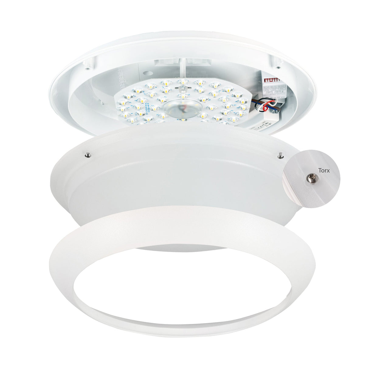 EasyFix LED Ceiling Lamp 30 cm - Dimmable light color and brightness - Waterproof - IP66