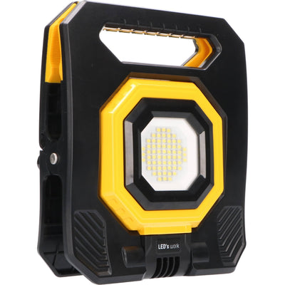 LED-Arbeitsleuchte mit Akku, 1500 Lumen – Tageslichtweiß (6000 K) – Wiederaufladbar – Dimmbar – Schutzart IP54 – Magnetisch – IK07