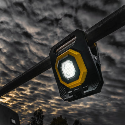 LED-Arbeitsleuchte mit Akku, 1500 Lumen – Tageslichtweiß (6000 K) – Wiederaufladbar – Dimmbar – Schutzart IP54 – Magnetisch – IK07