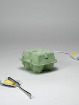 EggboxLAMP Mint LED lamp met unieke ei-doos design en stijlvolle groene kleur voor moderne verlichting