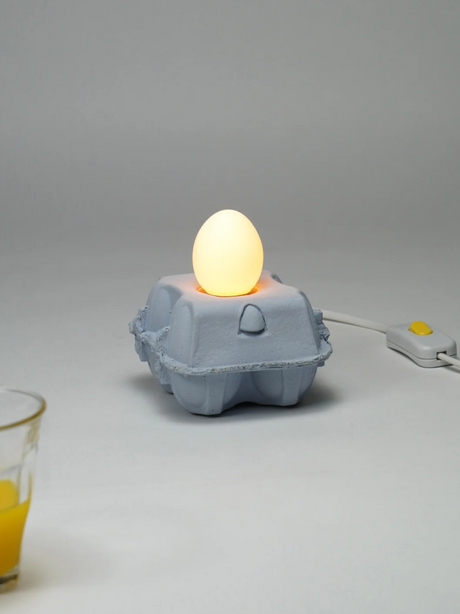 EggboxLAMP Sky LED lamp in egg-carton shape with warm white light for atmospheric lighting
