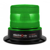 Groene LED zwaailamp R65 van ElectraQuip met duurzame bouw en heldere verlichting voor voertuigen