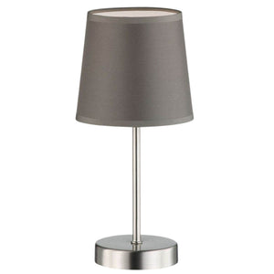 LED-Tischleuchte E14 - Grau - 32 cm - Fußschalter