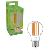 Ultra-LED-Filamentlampe E27 – Energieeffizienzklasse A – Transparent – ​​3,8 W = 60 W