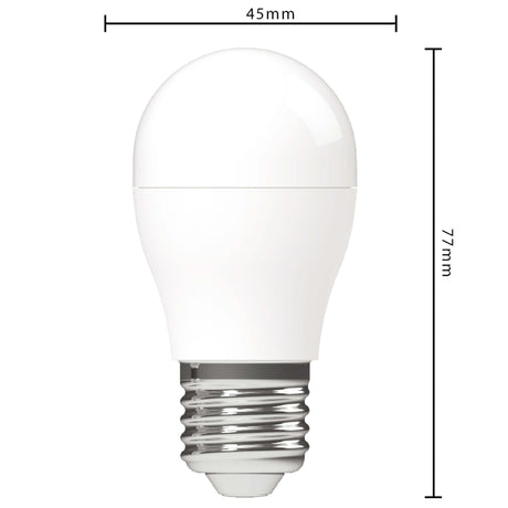LED Kogellamp 470 lumen - 2.9W - 3000K - E27 - Opaal - Elite