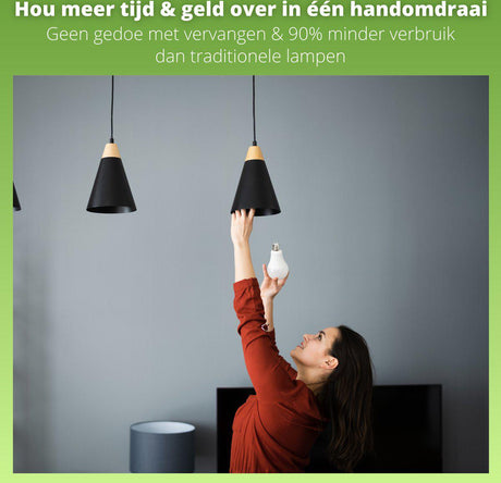 LED Peerlamp - E27 - Warmwit 3000K - 806 lumen - 4,9W - Opaal - A60 - 230V
