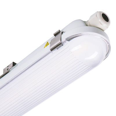 LED Vochtbestendig armatuur - 2650 lm - 15W - Koelwit 4000K - 120° - IP65 - IK08 - 60cm - 230V - 4 stuks