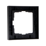 Einzelner schwarzer Rahmen für Wandsteckdose – 55 x 55 mm
