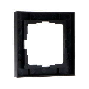 Einzelner schwarzer Rahmen für Wandsteckdose – 55 x 55 mm