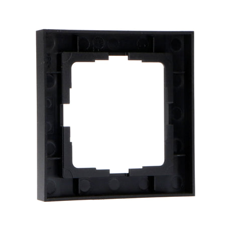 Einzelner schwarzer Rahmen für Wandsteckdose – 55 x 55 mm