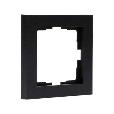 Cadre simple noir pour prise murale - 55 x 55 mm