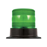 LED Flashing Beacon Green - R10 Approved - 10-30V - IP67 Waterproof - DIN Mounting Base