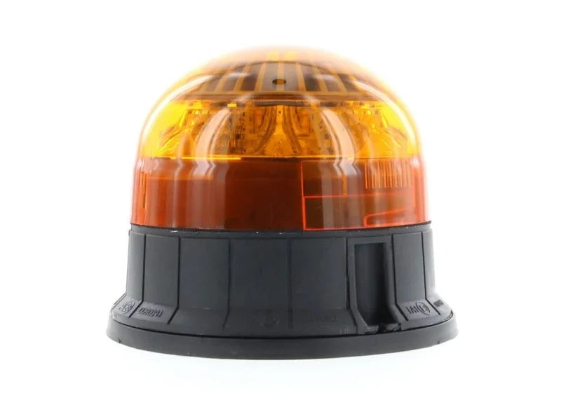 LED R65 Rundumleuchte gelb 12/24V 3-Schraubenmontage, Doppelblitz | D14727