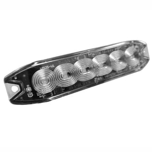 R65 Slimline LED-Blitz 6 LEDs Bernstein 10 - 30V | S07F6100.1