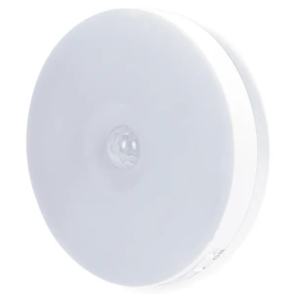 Night light warm white rechargeable - round | day/night &amp; motion sensor - magnetic | 3000K - 12 Lumen 0.5 Watt