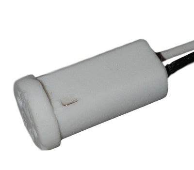 Fitting, LED lamp fitting, G4 fitting porselein, 18cm snoer, wit