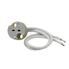 Fassung | LED-Lampenfassung | GU5.3-Porzellanfassung | 7-cm-Kabel | weiß – LEDPLANET.NL