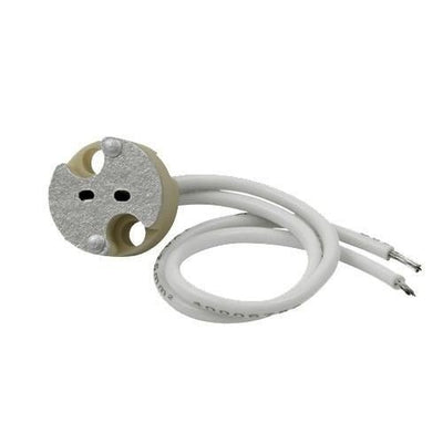 Fassung | LED-Lampenfassung | GU5.3-Porzellanfassung | 7-cm-Kabel | weiß – LEDPLANET.NL