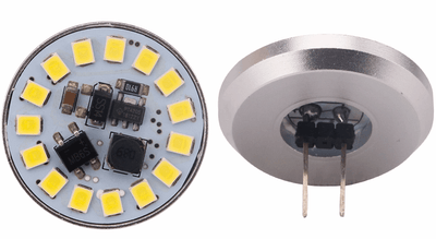 G4 warm white spotlight | plug-in bulb 3000K | LED 2.5W=25W halogen bulb | 10 - 30VDC - LEDPLANET.NL