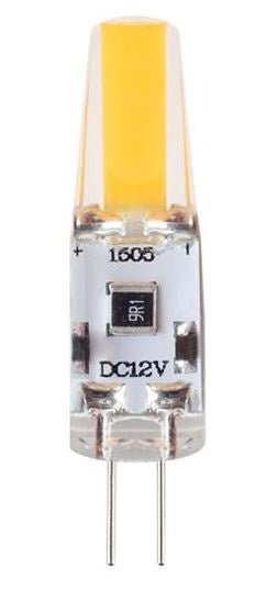 G4 steeklampje, LED 1,5W=15W halogeen, warmwit 2700K, 12V DC, dimbaar