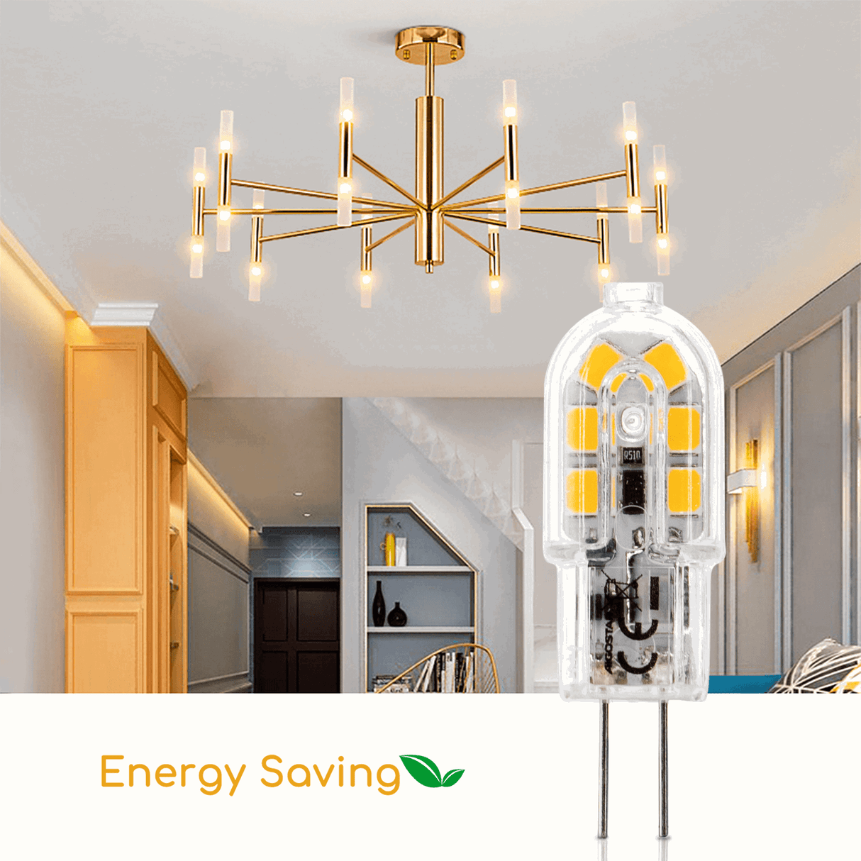 G4 steeklampje warmwit | LED spotje 1.3W~130Lm=13W | 3000K 12V DC - LEDPLANET.NL