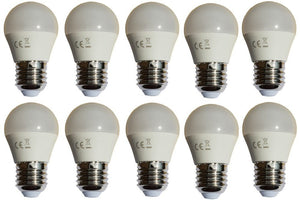 G45 kogellamp 10 stuks | E27 LED lamp 6W=50W | daglichtwit 6400K