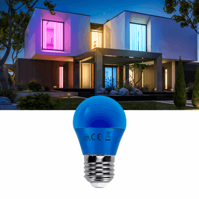 G45 blue spherical bulb | E27 LED bulb 4W=30W incandescent bulb | 230V - LEDPLANET.NL
