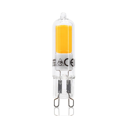 G9-Stecklampe | LED 2,2 W – 250 lm = 25-W-Halogenlicht | warmweißes COB 3000 K | 230 V – LEDPLANET.NL