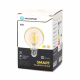 Globe E27 gloeilamp 6W WiFi CCT 2700K - 6500K | G80 - warmwit - daglichtwit LED ~ 850 Lumen - helder glas - 230 Volt - LEDPLANET.NL