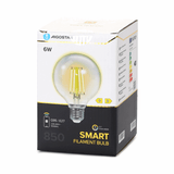 Globe E27 gloeilamp 6W WiFi CCT 2700K - 6500K | G95 - warmwit - daglichtwit LED ~ 850 Lumen - helder glas - 230 Volt - LEDPLANET.NL