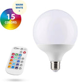Globe XL LED-Lampe E27 mit Fernbedienung – 16 Farben + Warmweiß – Universal