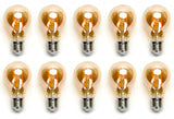 Gloeilamp E27 10 stuks | 6W=45W warmwit | 2200K - amber glas - LEDPLANET.NL