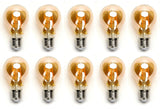 Gloeilamp E27 10 stuks | LED 8W=63W warmwit | 850 Lumen - 2200K - amber glas - LEDPLANET.NL