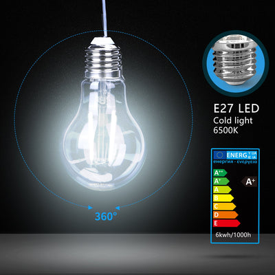 E27 A60 Light Bulb 10 pieces | LED 6W=60W traditional light - 700 Lumens | daylight white 6500K - LEDPLANET.NL