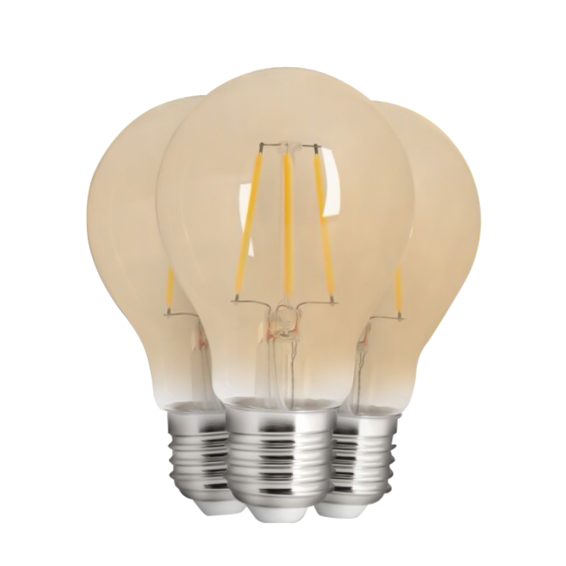 LED filament gloeilamp 40W 470lm 2700K IP20 pack van 3