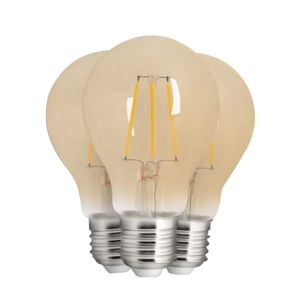 Lampadina E27 A60 - LED 4W=25W - 360 lumen - Ambra 2200K - Dimmerabile - 100 pezzi - 230V
