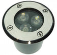 Grondspot rond 82mm | LED 3W=30W halogeenlicht | warmwit 2700K | waterdicht IP65 - LEDPLANET.NL